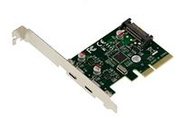 KALEA-INFORMATIQUE PCI Express PCIe naar USB 3.1 10GB 2 externe poorten Type C-controllerkaart met ASM1142-chipset