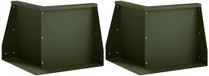 vidaXL Mur de soutènement - 2 pièces - 50 x 50 x 40 cm - Acier - Vert olive