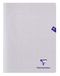 Clairefontaine 393312C Pak met 10 Geniete Notitieboeken Mimesys Transparant - 24x32 cm - 48 Pagina's Kleine Ruitjes - 90 g Wit Papier - Polypro Omslag