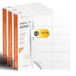 A4-vellen Ofiturie A4-vellen met witte stickers, 12 per vel, 300 vellen