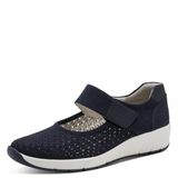 Jana Dames Bandschoen - 24664-80E Donkerblauw - Wijdte H - Maat 38