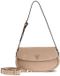 GUESS Danya Flap Shoulder Bag Taupe beige