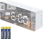 Adler Réveil avec écran LED et thermomètre AD 1189 W + 3 piles alcalines AAA