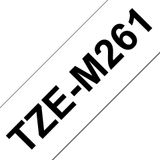 Brother TZe-M261 - Ruban d'imprimante - Noir sur transparent - 1 pièce