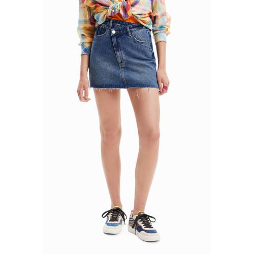 Desigual Rok Medium Blue Denim