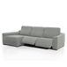 FAVERTI® Overtrek voor chaise longue, zeer elastisch, lang hoekdeel links (voorzijde), 2 voeten, model Novelle, lichtgrijs, kwaliteitsbescherming van jacquard-stof, katoengevoel