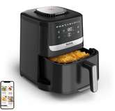 Tefal Easy Fry Silence EY5528 - 5L Airfryer - Zwart/RVS