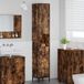 Prolenta Maison Exclusive Armoire de salle de bain exclusive, en chêne fumé, dimensions : 31,5 x 33 x 190 cm