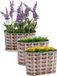 Arte r Plantenpot/bloempot teil - 3x - zink - bruin