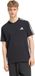 Adidas Sportswear Essentials T-Shirt à 3 Bandes en Jersey Simple avec Logo sur la Poitrine Gauche - Homme - Noir