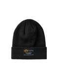 Alpha Industries Uniseks baret, zwart.