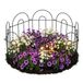 Merkloos Relaxdays Tuinhekje - 6-delige set - 45 × 40 cm - metaal - zwart