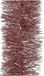 Decoris kerstslinger - oudroze - 270 x 10 cm - folie/tinsel - lametta slingers