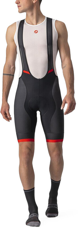 Castelli Competizione Kit Bib Shorts Heren, zwart/rood