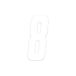 4R Quattroerre.it 13328 Startnummer 8 stickers voor Moto-Cross, wit 15 cm, 3 stuks, Bianco, H, Set van 3