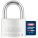 ABUS Hangslot Titalium 64TI/60 - Aluminium Slothuis, Geharde Stalen Beugel | Paracentrisch sleutelprofiel, dubbele beugelvergrendeling - 60 mm breed, 236 g - veiligheidsniveau 6, inclusief 2 sleutels