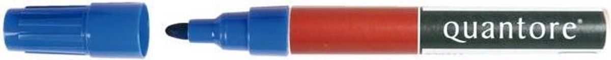 Quantore Viltstift permanent rond 2-3mm blauw 10 STUKS