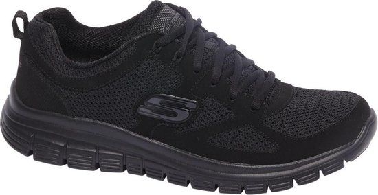 Skechers Burns Agoura Sneakers - Heren - Maat 44 - Zwart - Imitatieleer