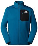The North Face Crest FZ Heren Fleecevest met Volledige Ritssluiting – Polyester, Mineral Ink/TNF Black