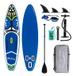 SUP-board - Planche à pagaie gonflable - 350 x 84 x 15 cm - Charge maximale : 150 kg - Avec accessoires - Pour adultes