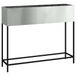 vidaXL Verhoogde Tuin Plantenbak Gegalvaniseerd Staal Zilver 100 x 26 x 82 cm