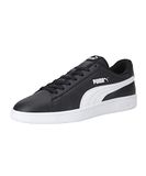 PUMA Unisex Puma Smash v2 L Sneakers, Puma Black-Puma White, 38 EU