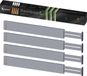 Kamoro HOME & KITCHEN Diviseur de tiroir en bambou naturel - Avec ressort pour une prise ferme - Protège les bords des meubles (lot de 4) - Organiseur de tiroir de cuisine entre 45 et 57 cm - Gris