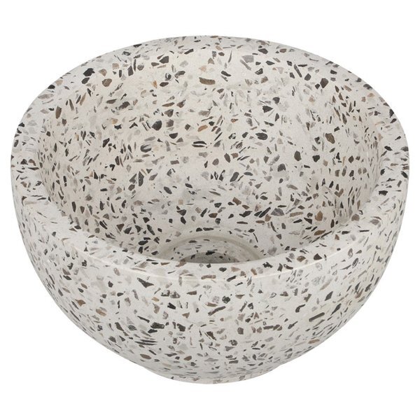 Differnz River waskom 23x12cm terrazzo zwart/wit 36.102.24