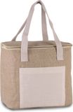 Kimood Grote Koeltas Jute/Canvas - Beige - 12 Liter