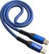 Akyga AK-USB-36 USB-kabel USB-C stekker, USB-C stekker 0.50 m Blauw
