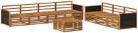 vidaXL - Bank loungeset - Naturel - Massief Acacia Hout