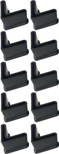 10 x Meubelpoten Hoekpoten Eindkappen voor Hoekprofielen Kunststof 40x40mm