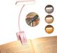 Luxuriq Leeslampje voor boek - Boeklampje - Klemlamp - Verstelbaar - USB Oplaadbaar - 24 LED - 3 Standen - Dimbaar - Roze