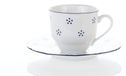 G. Benedikt Tasse à expresso avec soucoupe, Verona, 80 ml, Valbella bleu
