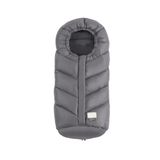 Nuvita 9920 Babyzitje One+, universele voetenzak voor kinderwagens en autostoelen, bescherming van 0 tot 6 maanden (80 cm), bescherming tot -18 °C en winddicht, grijs