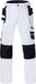 HAVEP Werkbroek kniezakken + gereedschapszakken Attitude 80230 - Wit/Charcoal - 54