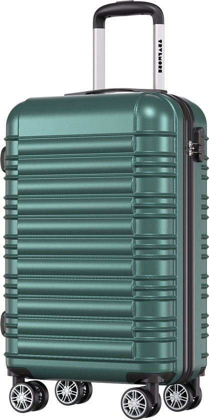 TRVLMORE Handbagage Koffer - 38L - Cijferslot - Lichtgewicht - Trolley - 54x36x20cm - Donkergroen