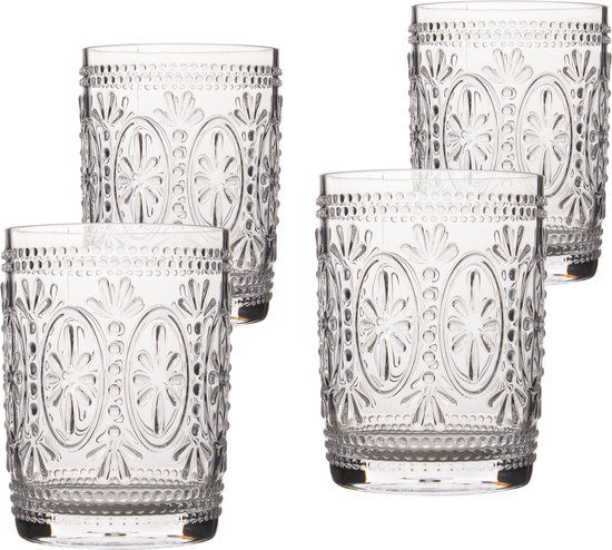 Bo-Camp Waterglas Sicilian - 4 Stuks