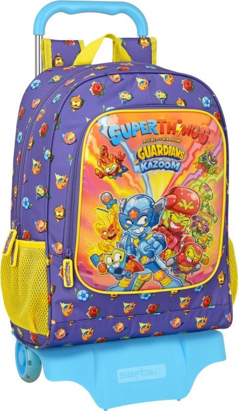 Safta - Rugzak met Trolley Superthings Guardians of Kazoom 32 x 42 x 14 cm, meerkleurig (612270313)