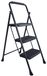 OEM Klapladder 3 treden staal antislip draagvermogen 330 kg zwart