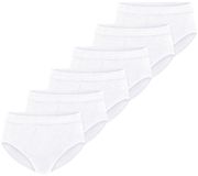 Schiesser Heren slip / onderbroek 6 pack Cotton Essentials fijnrib