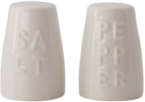Zusss Peper & Zout Stel Pepper Salt Keramiek White / Sand