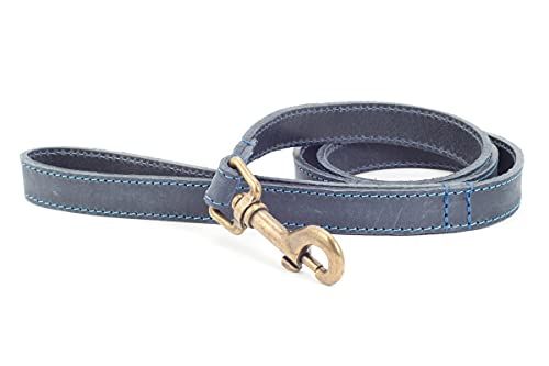 Ancol Timberwolf Leather Lead Blue 1 m x 19 mm