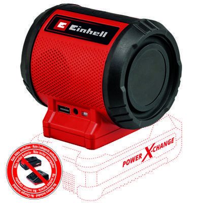 Einhell TC-SR 18 Li BT - Solo - Bluetooth Speaker - Black/Red