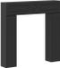 vidaXL Façade de cheminée noir 102 x 18 x 100,5 cm Bois traité