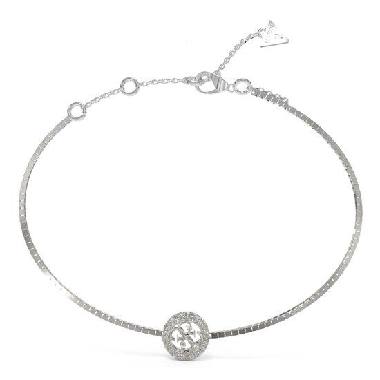 GUESS Armband 4G Crush Charm Bracelet Rhodium Zilverkleurig