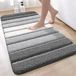 KNTE Precision Components Ltd. Tapis de bain avec dessous antidérapant et absorption rapide de l'humidité, 60 x 110 cm, Gris