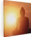 Artaza Canvas Tableau Bouddha Coucher de soleil - 40x40cm - Impression sur toile