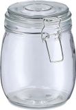 Zeller Voorraadpot/bewaarpot Alfie - 750 ml - glas - beugelsluiting - D11 x H14 cm