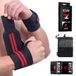 ZEUZ 2 Stuks Polsband voor Fitness & CrossFit - Wrist wraps – Krachttraining – Polsbrace – Rood & Zwart